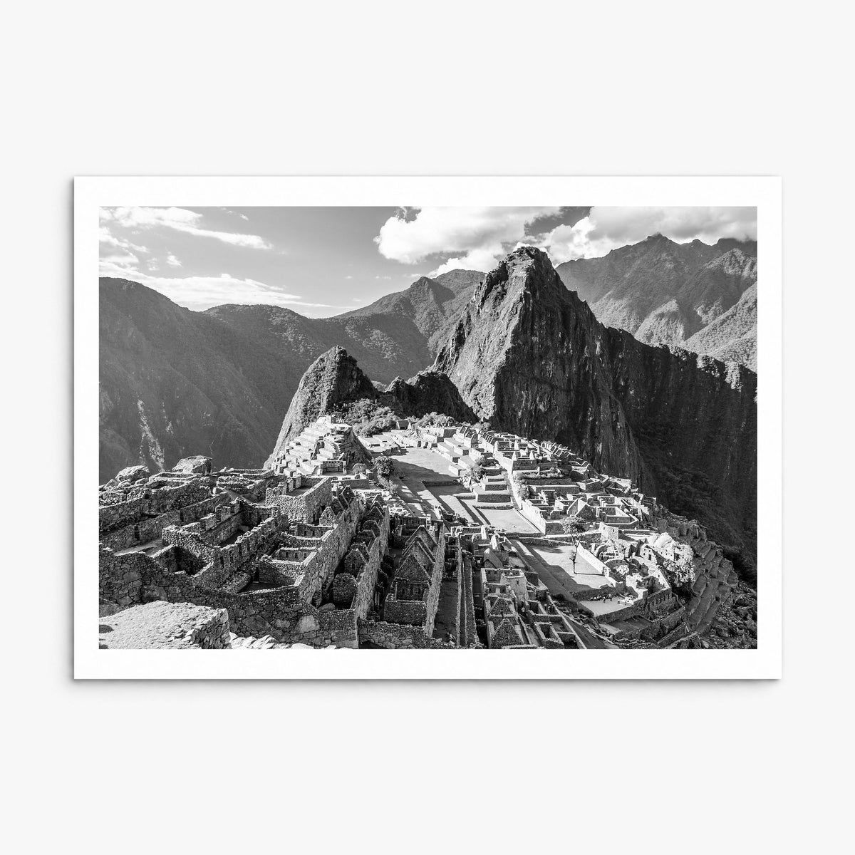 Machu Picchu Photo Poster, print only (unframed), white border