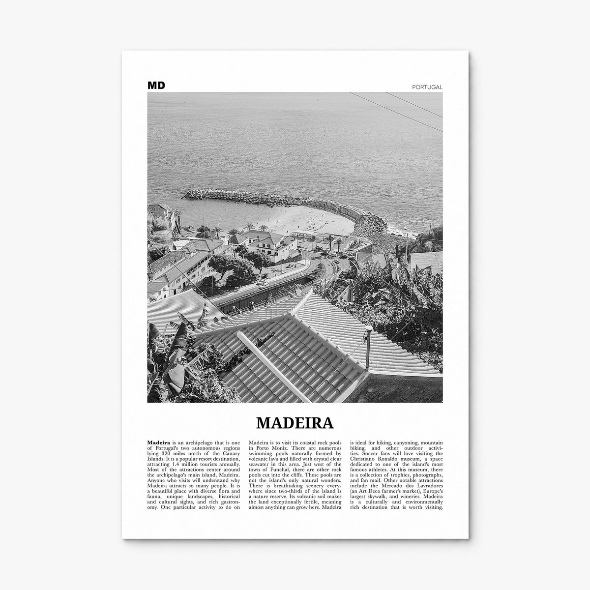 Madeira Newspaper Poster, print only (unframed)