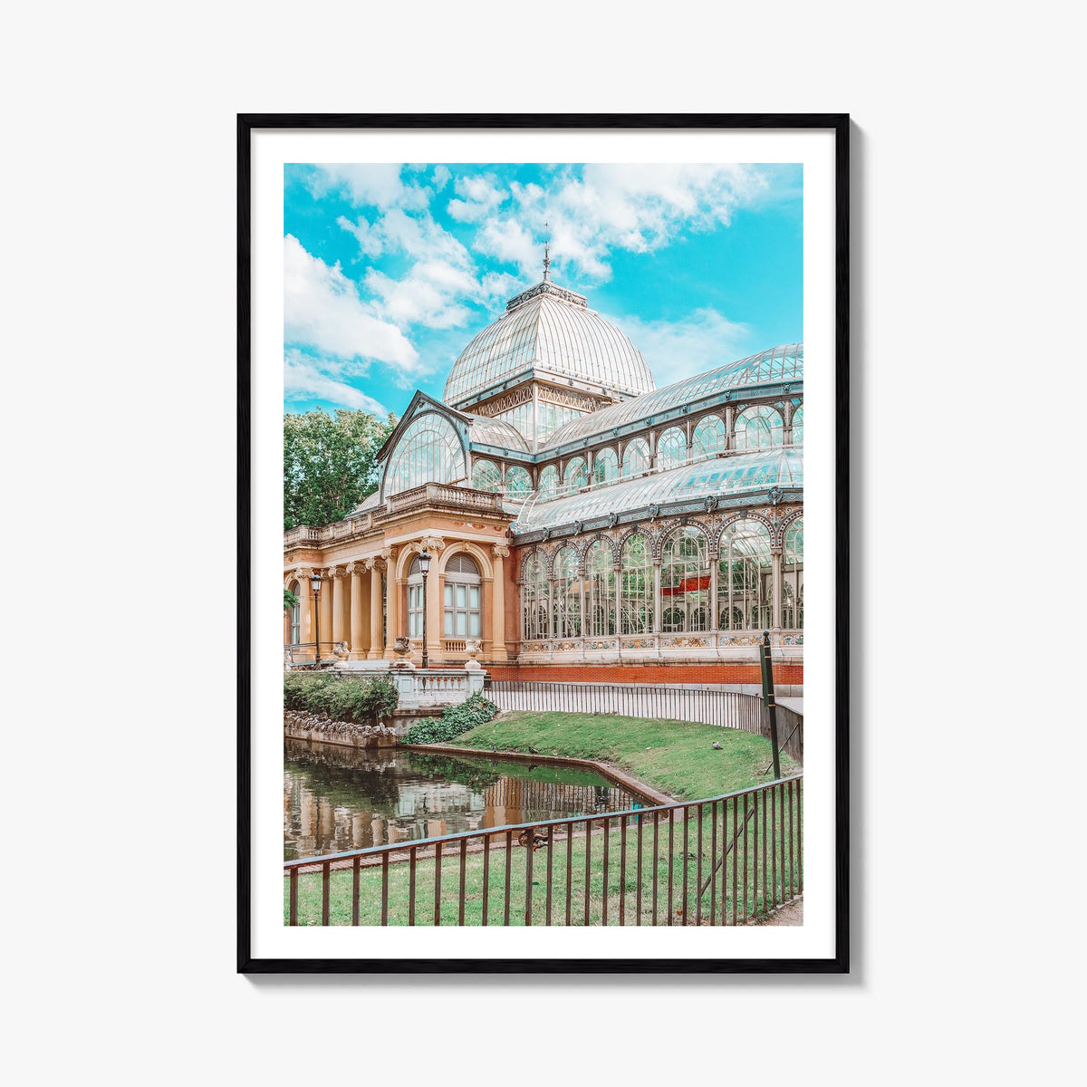 Madrid no. 3 colorful photo poster of Spain – vertical wall art, unframed print shown in interior mockup