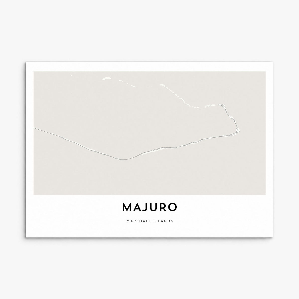 Majuro Map Poster, print only (unframed)