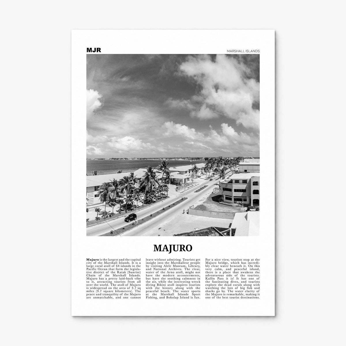 Majuro Newspaper Poster, print only (unframed)