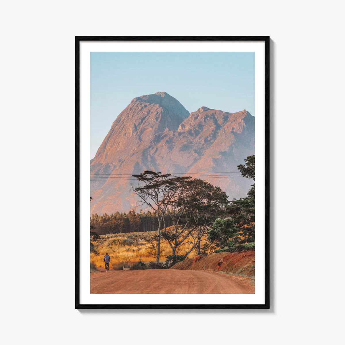 Malawi colorful photo poster of Africa – vertical wall art, unframed print shown in interior mockup