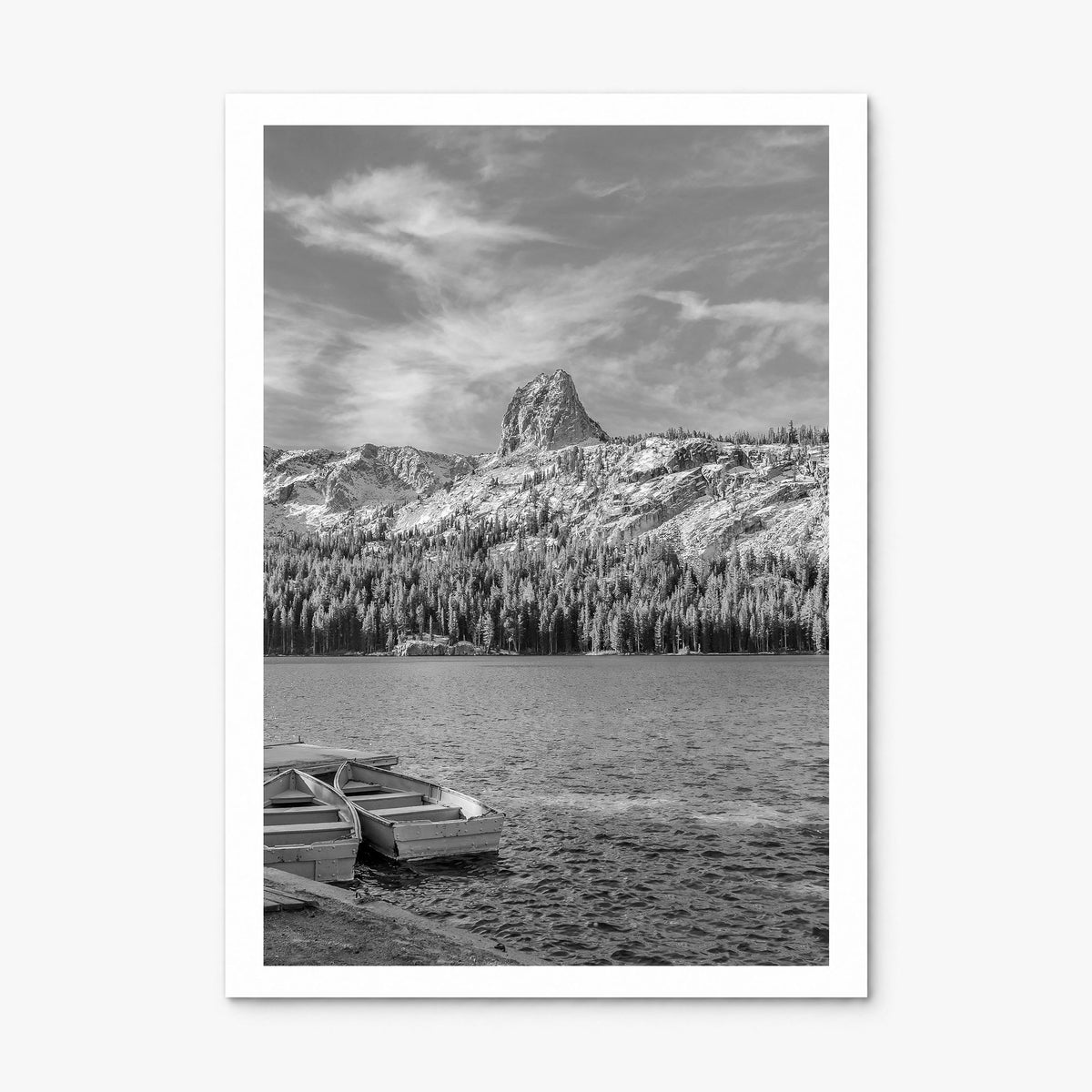 Mammoth Lakes Photo Poster, print only (unframed), white border