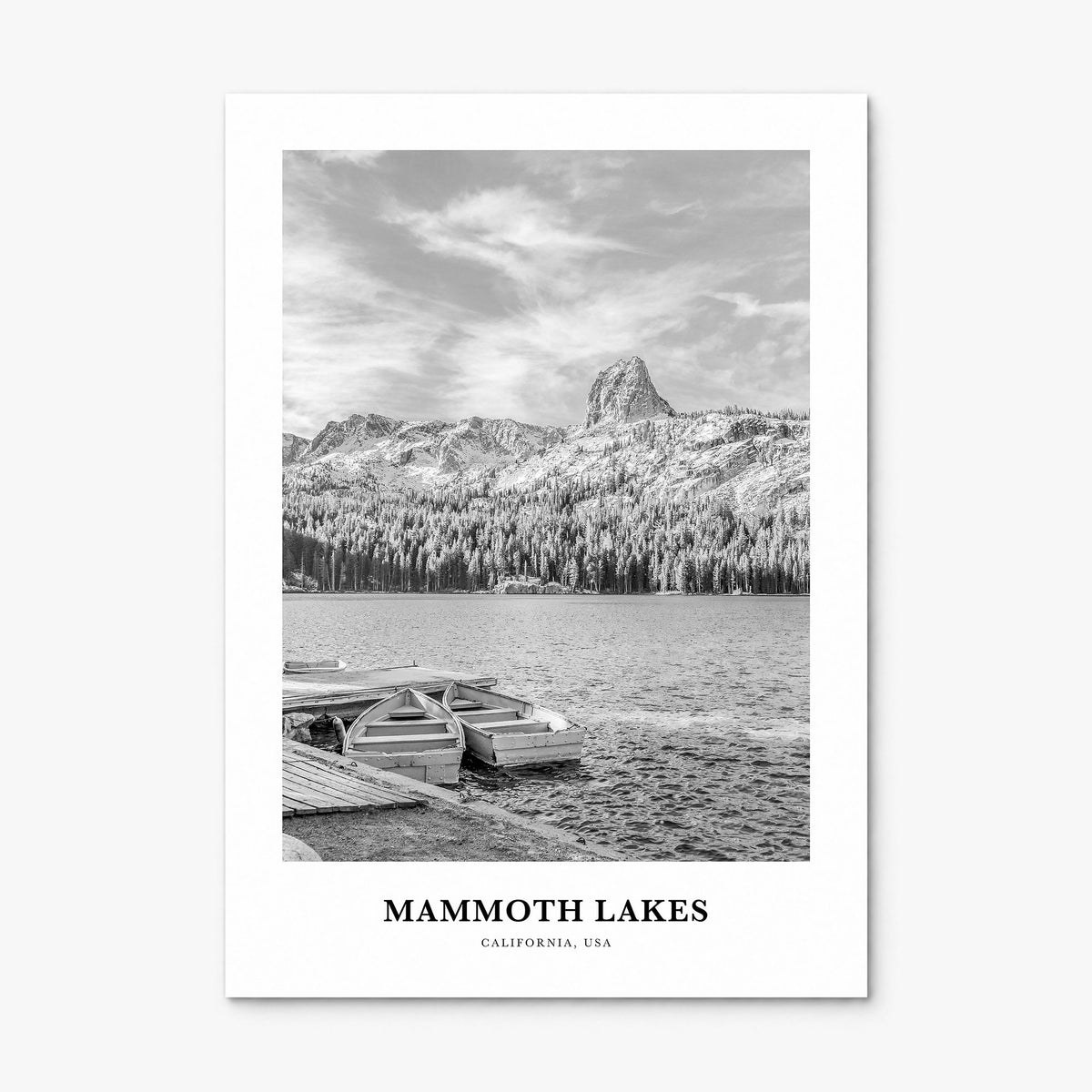 Mammoth Lakes Classic Poster, print only (unframed)