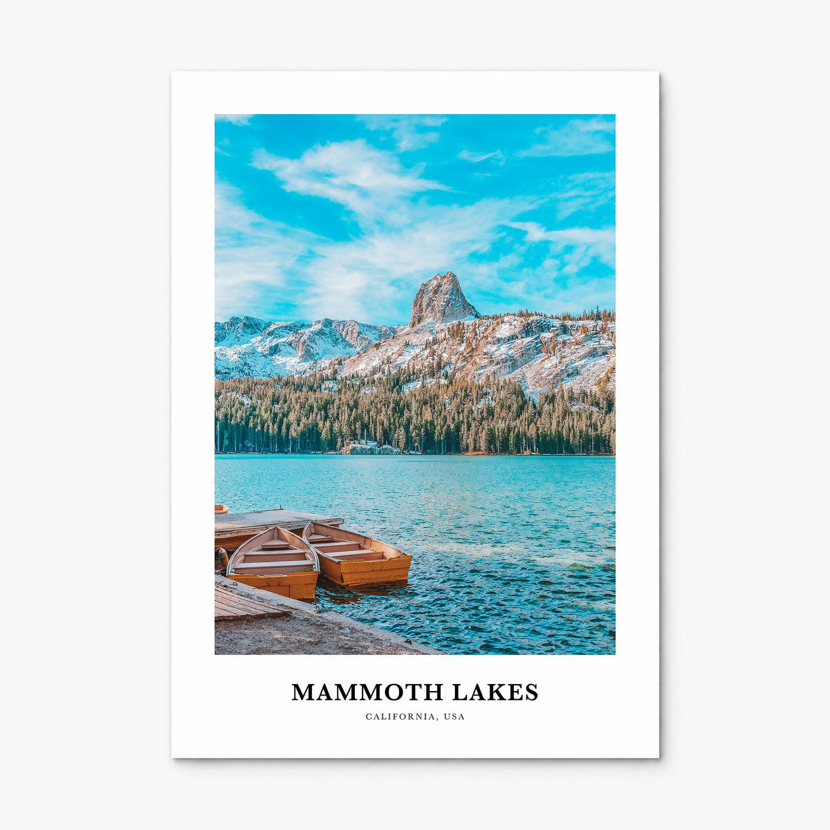 Mammoth Lakes Classic Poster, print only (unframed)