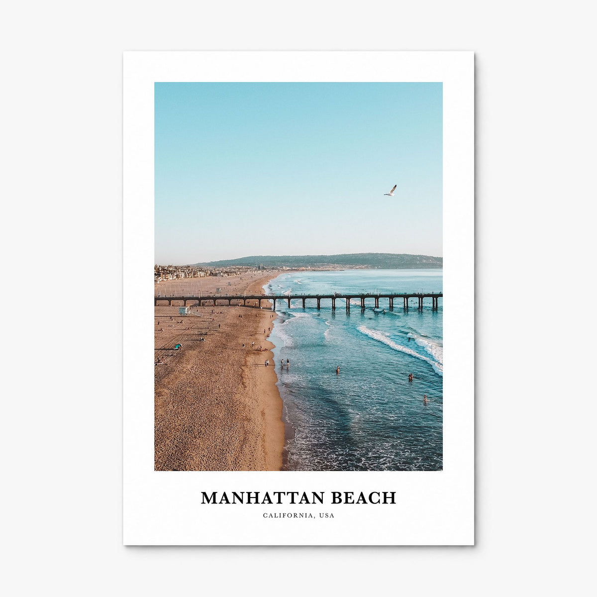 Manhattan Beach Classic Poster, print only (unframed)