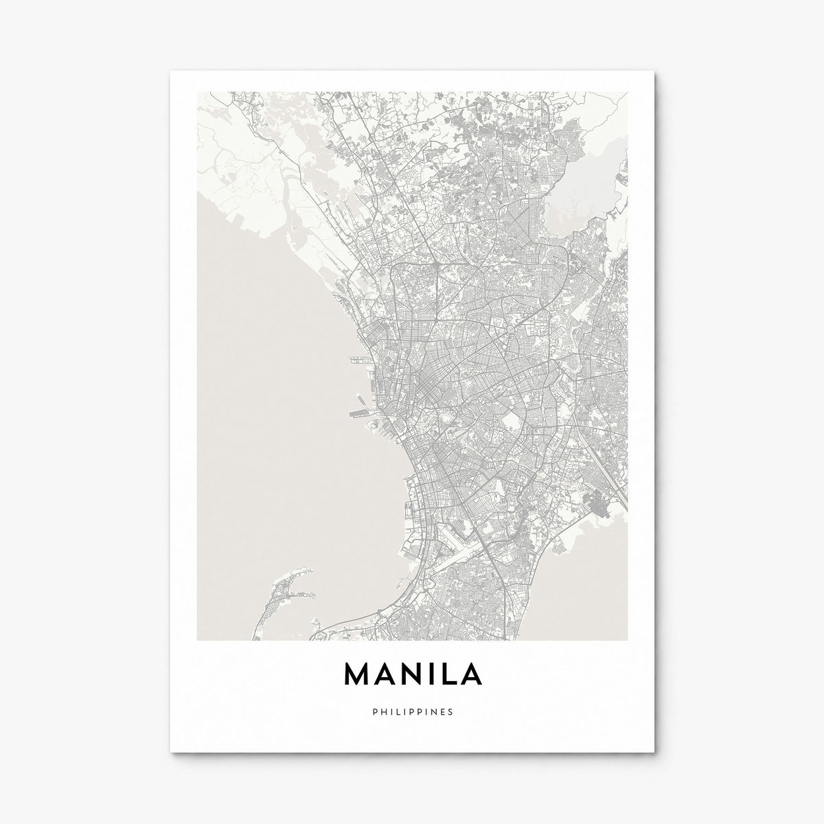 Manila Map Poster, print only (unframed)