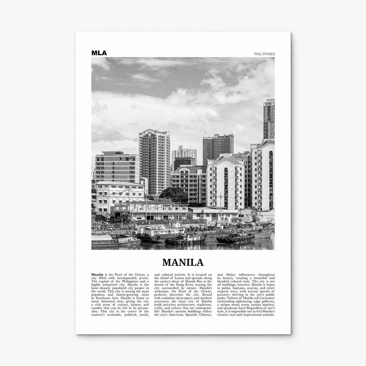 Manila Newspaper No 3 Poster, print only (unframed)