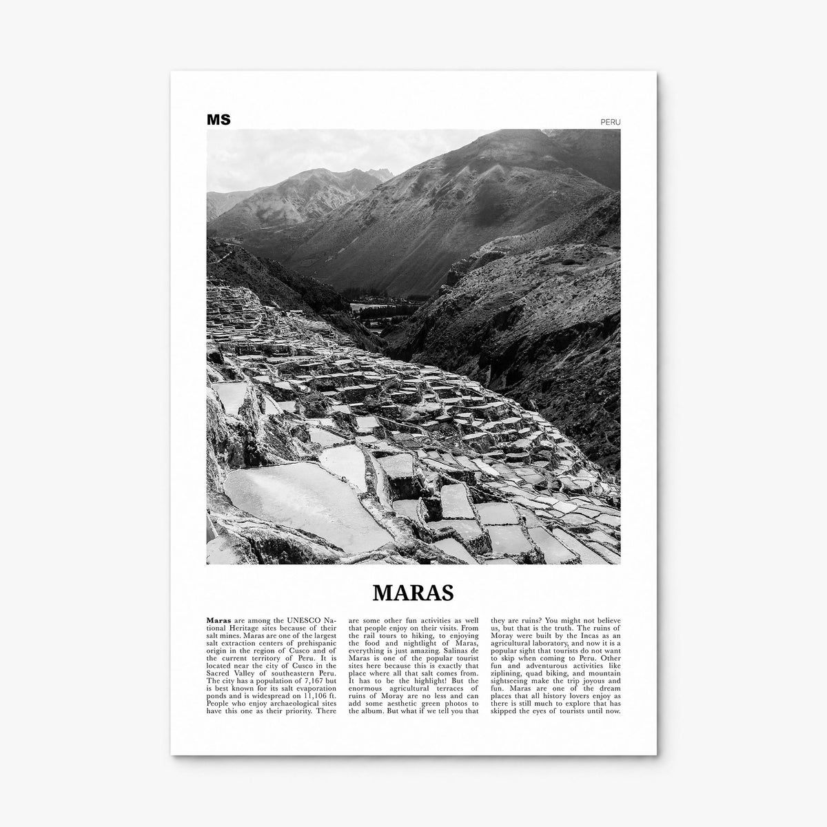 Maras Newspaper Poster, print only (unframed)