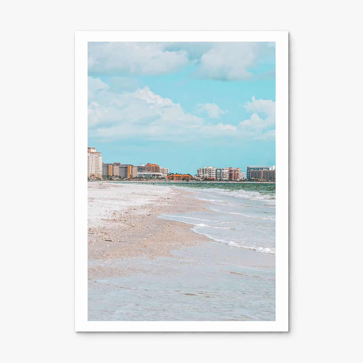 Marco Island Photo Poster, print only (unframed), white border