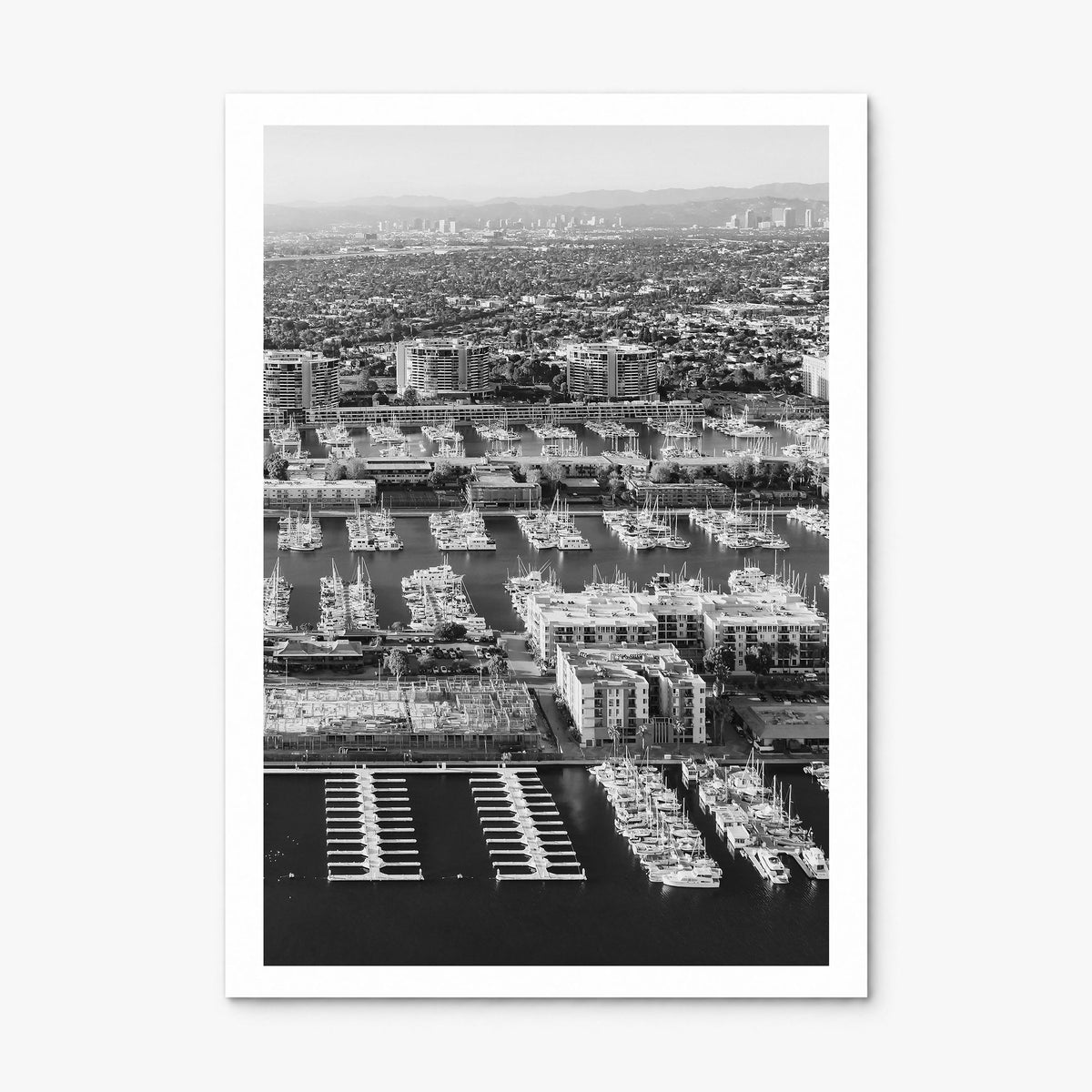 Marina del Rey Photo No 1 Poster, print only (unframed), white border