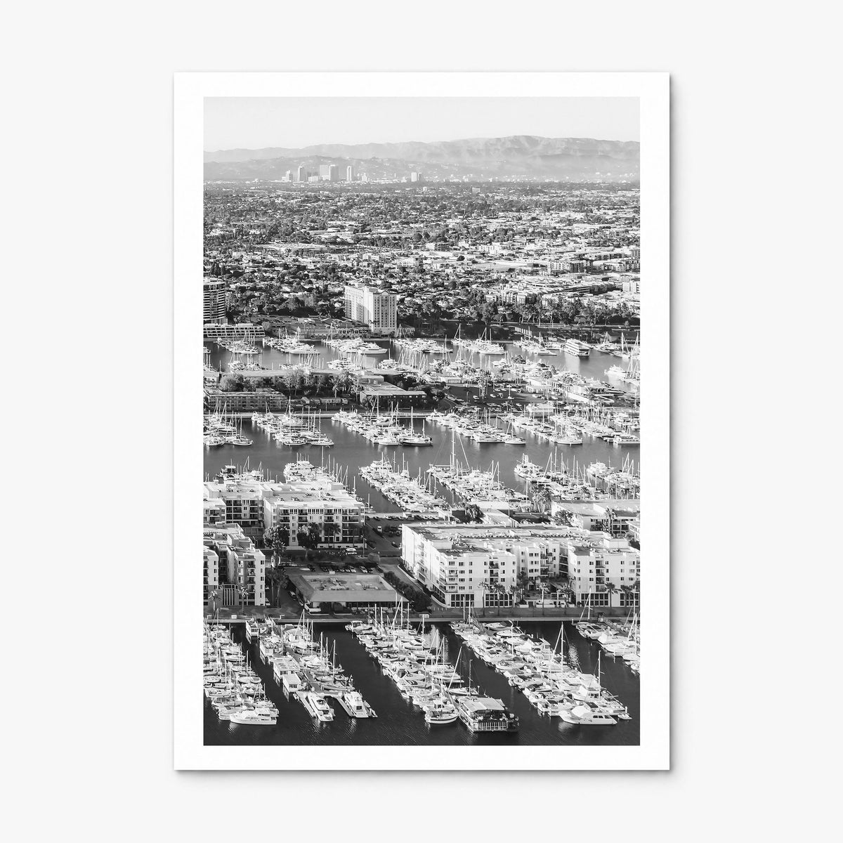 Marina del Rey Photo No 2 Poster, print only (unframed), white border