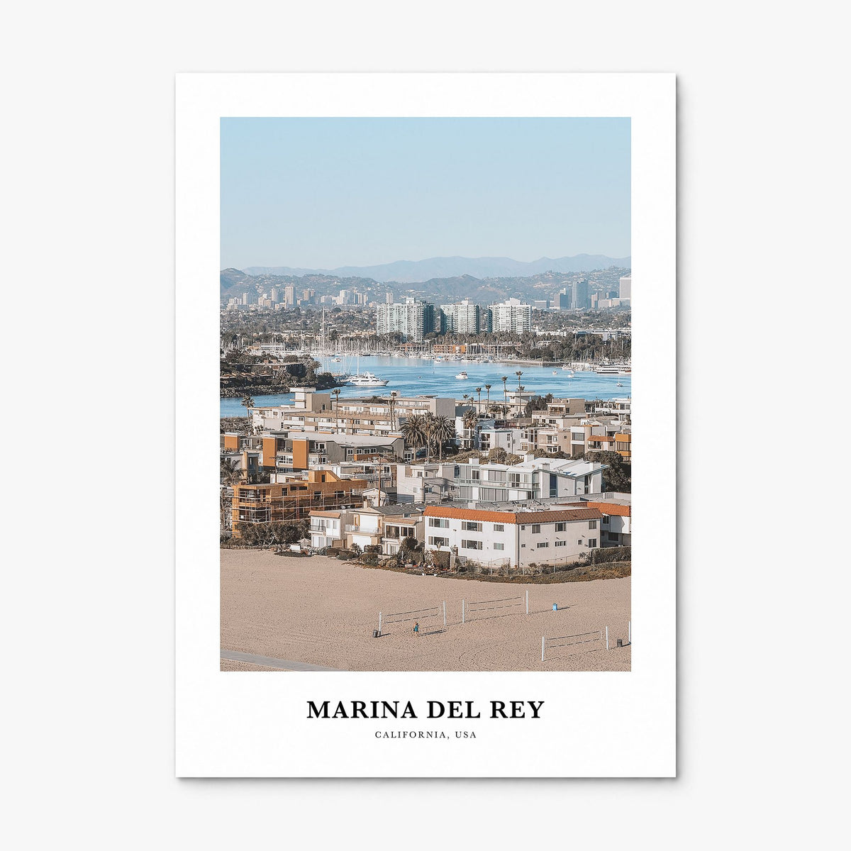 Marina del Rey Classic Poster, print only (unframed)