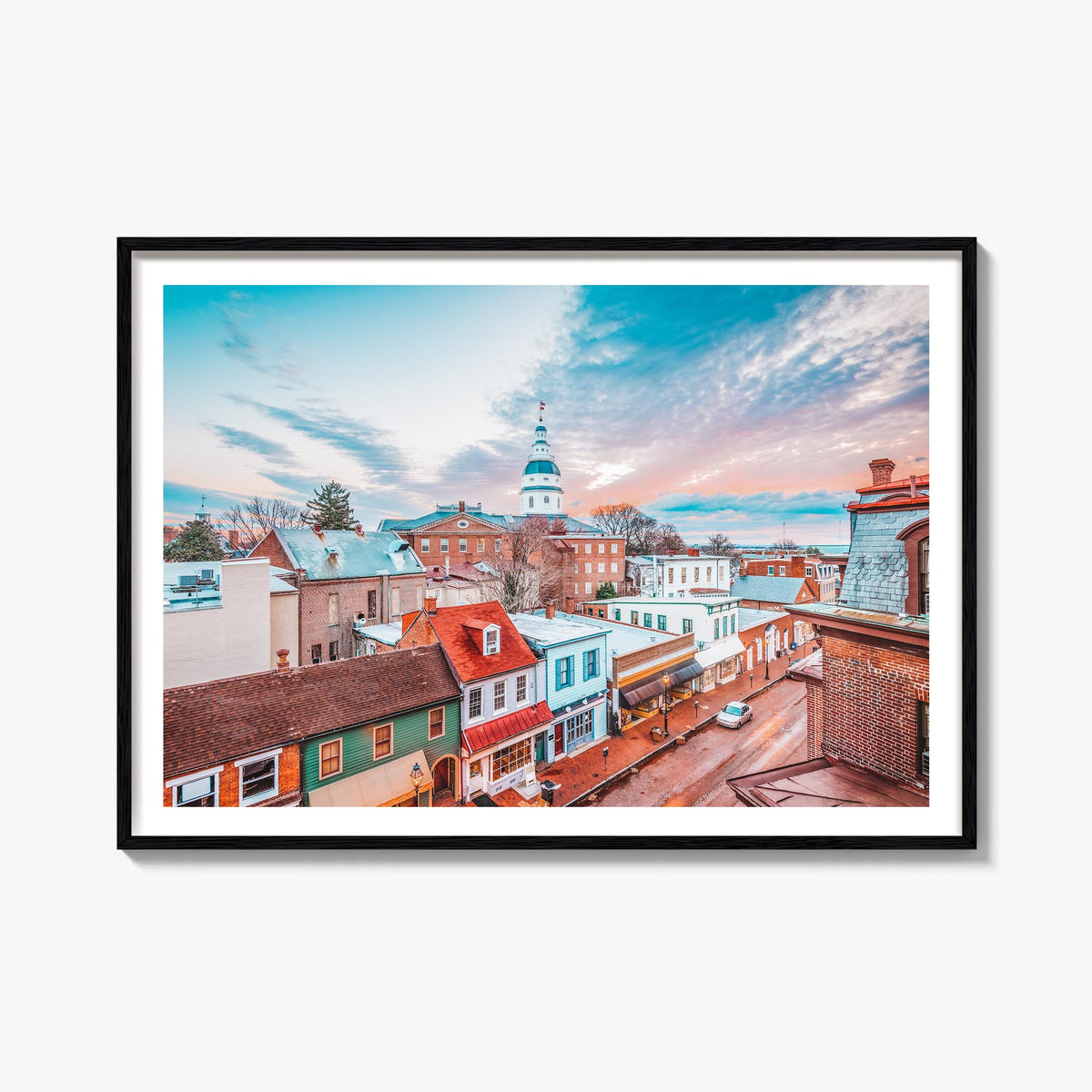 Maryland colorful photo poster of United States – horizontal wall art, unframed print shown in interior mockup