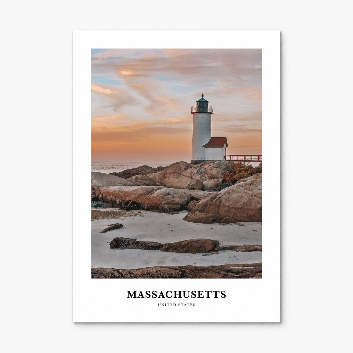 Massachusetts Classic Poster, print only (unframed)