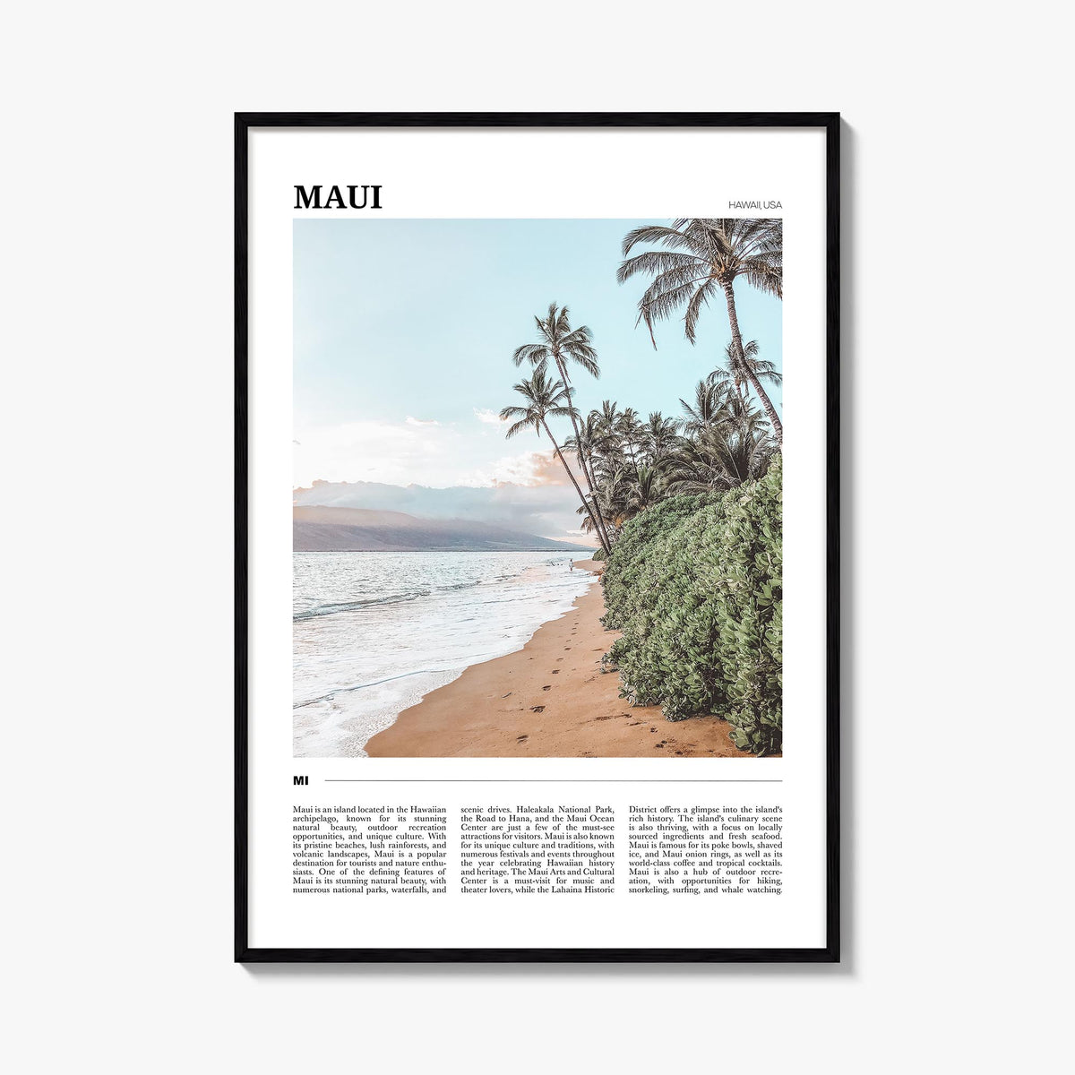 Maui Travel Poster
