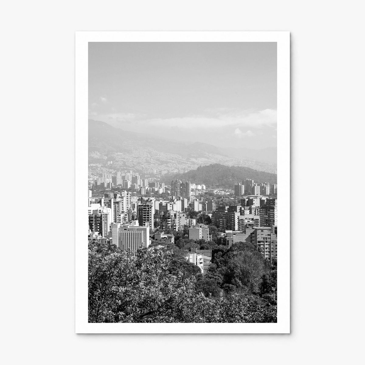 Medellín Photo Poster, print only (unframed), white border