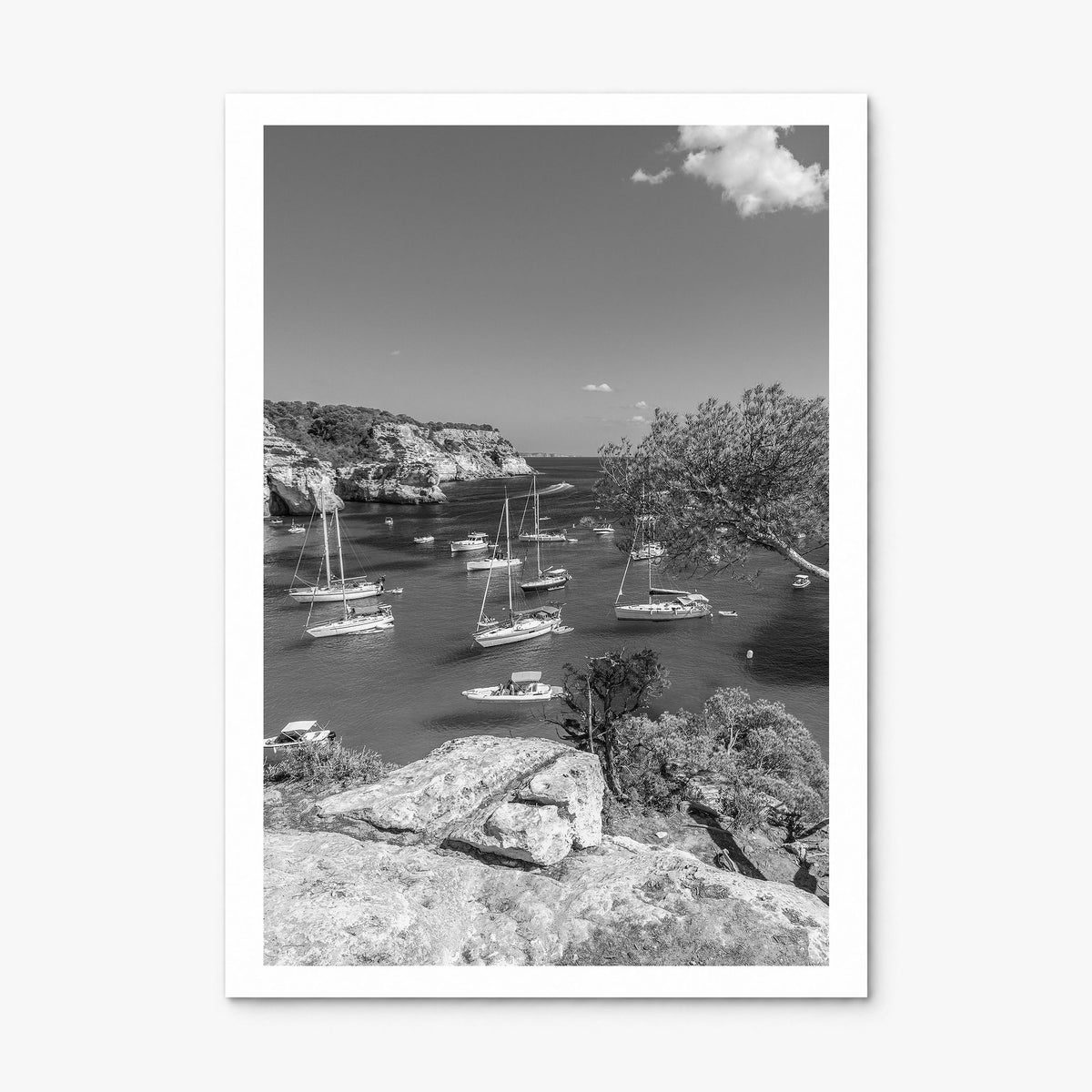 Menorca Photo Poster, print only (unframed), white border