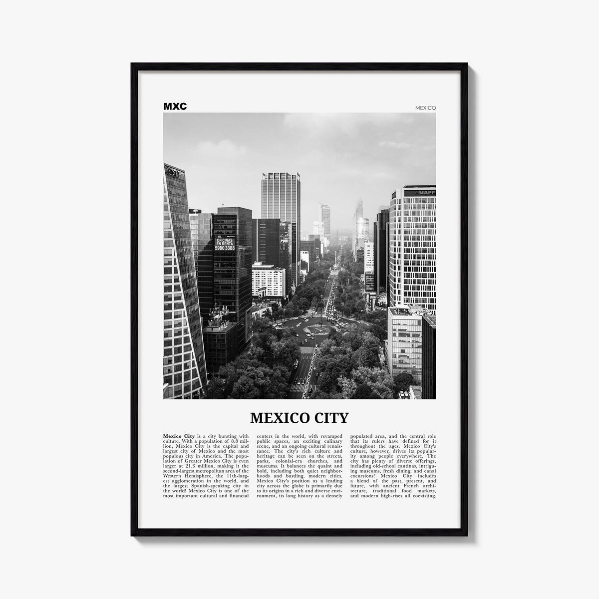 Mexico City Newspaper No 1 Poster