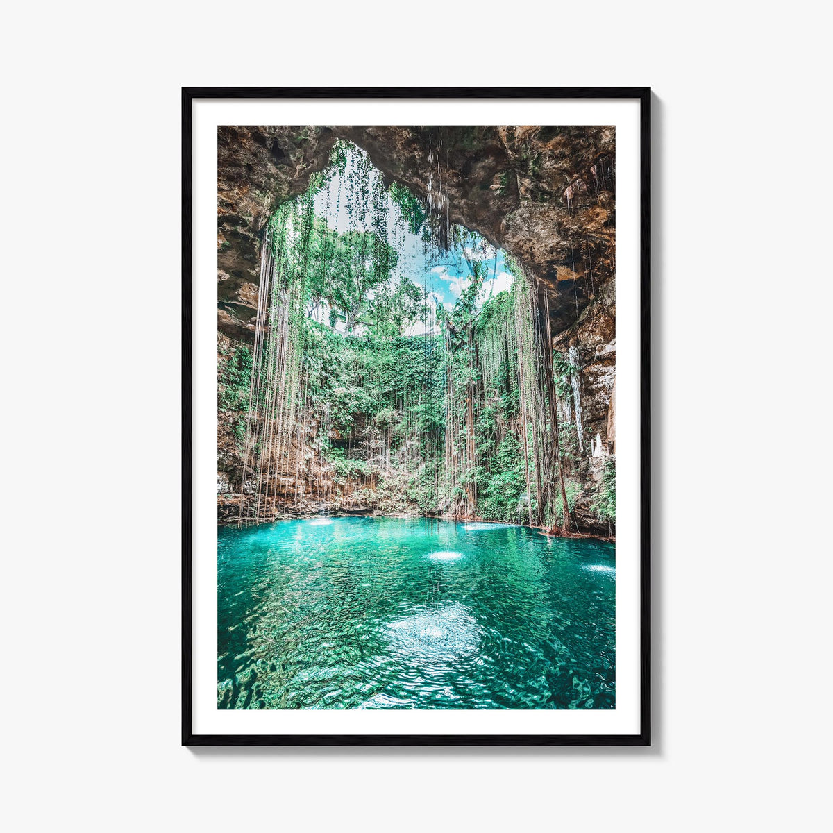 Mexico no. 3 colorful photo poster of North America – vertical wall art, unframed print shown in interior mockup