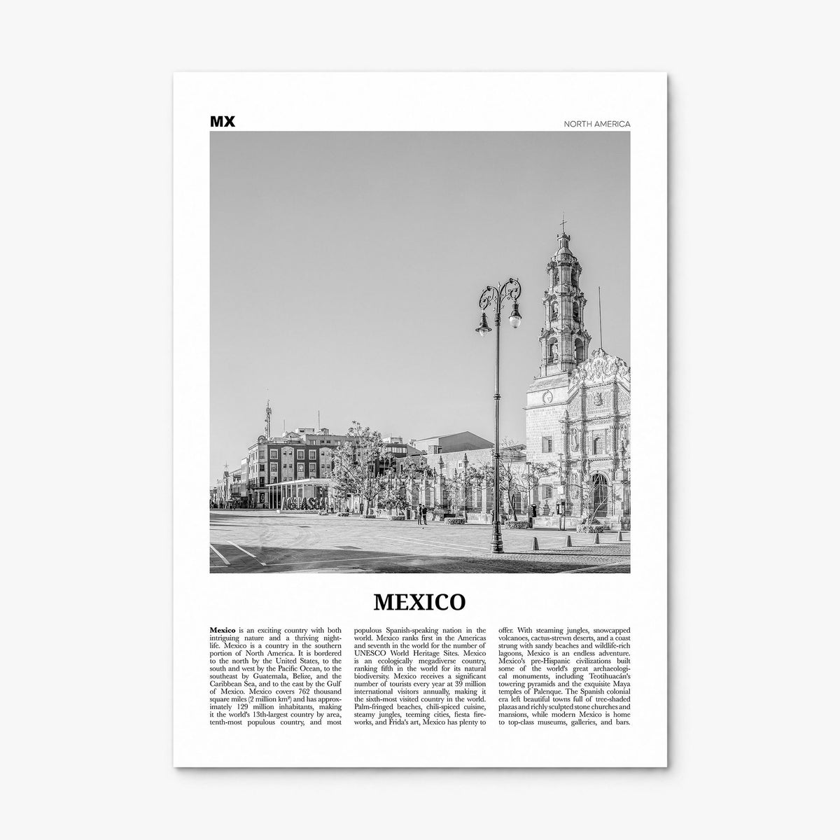 Mexico Newspaper No 4 Poster, print only (unframed)