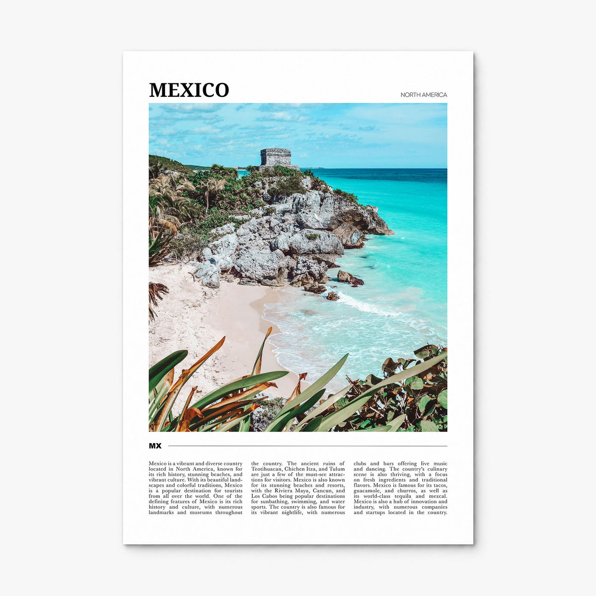 Mexico Travel No 2 Poster, print only (unframed)
