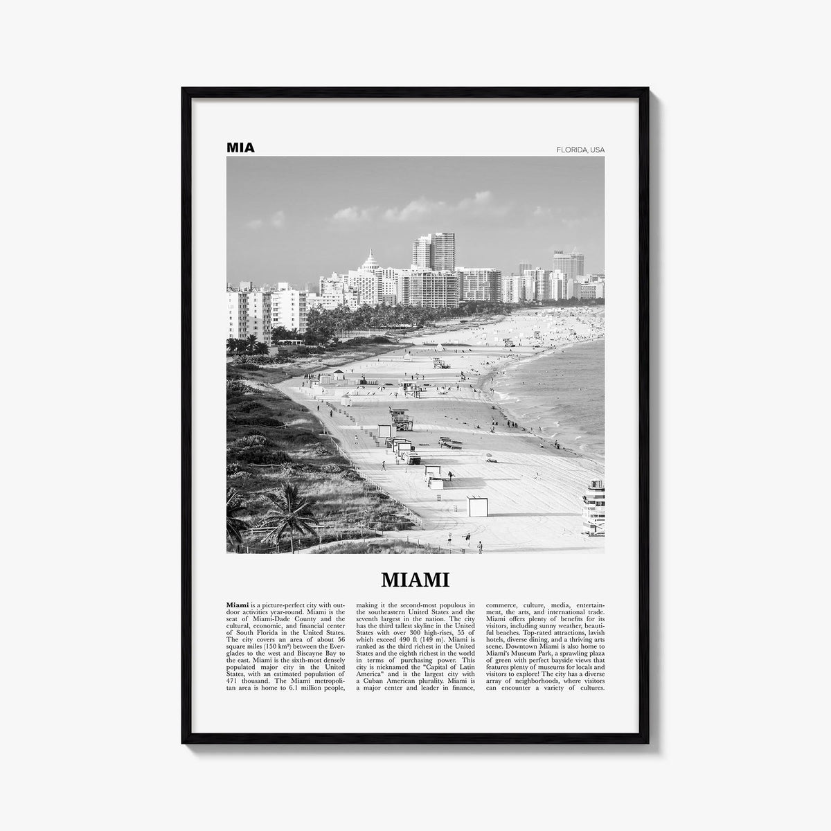 Miami Newspaper No 1 Poster