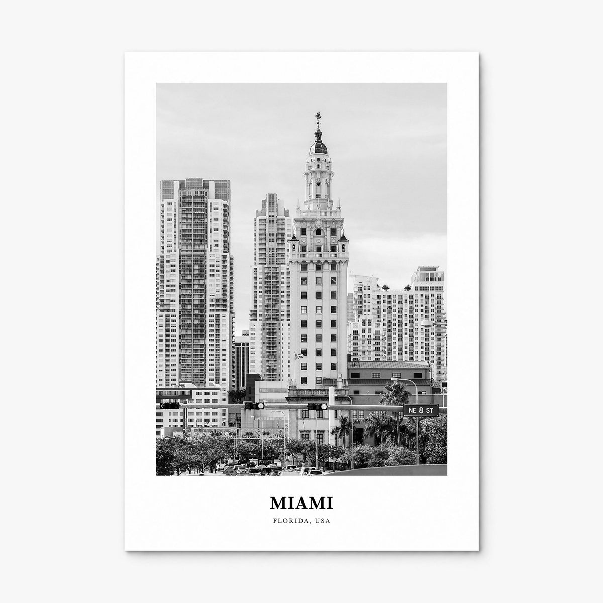 Miami Classic No 1 Poster, print only (unframed)