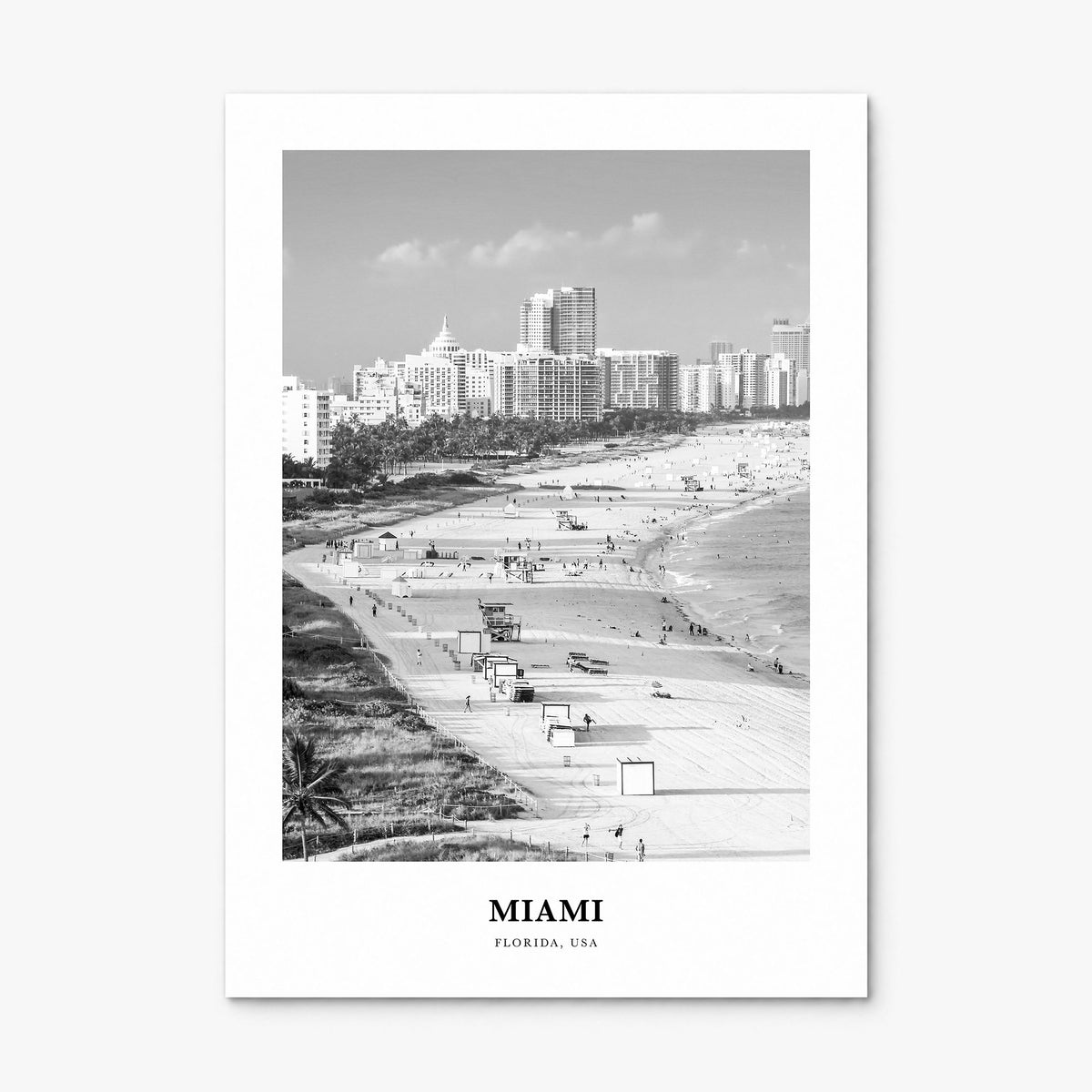 Miami Classic No 3 Poster, print only (unframed)