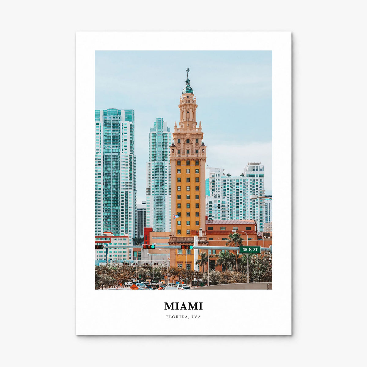 Miami Classic No 2 Poster, print only (unframed)