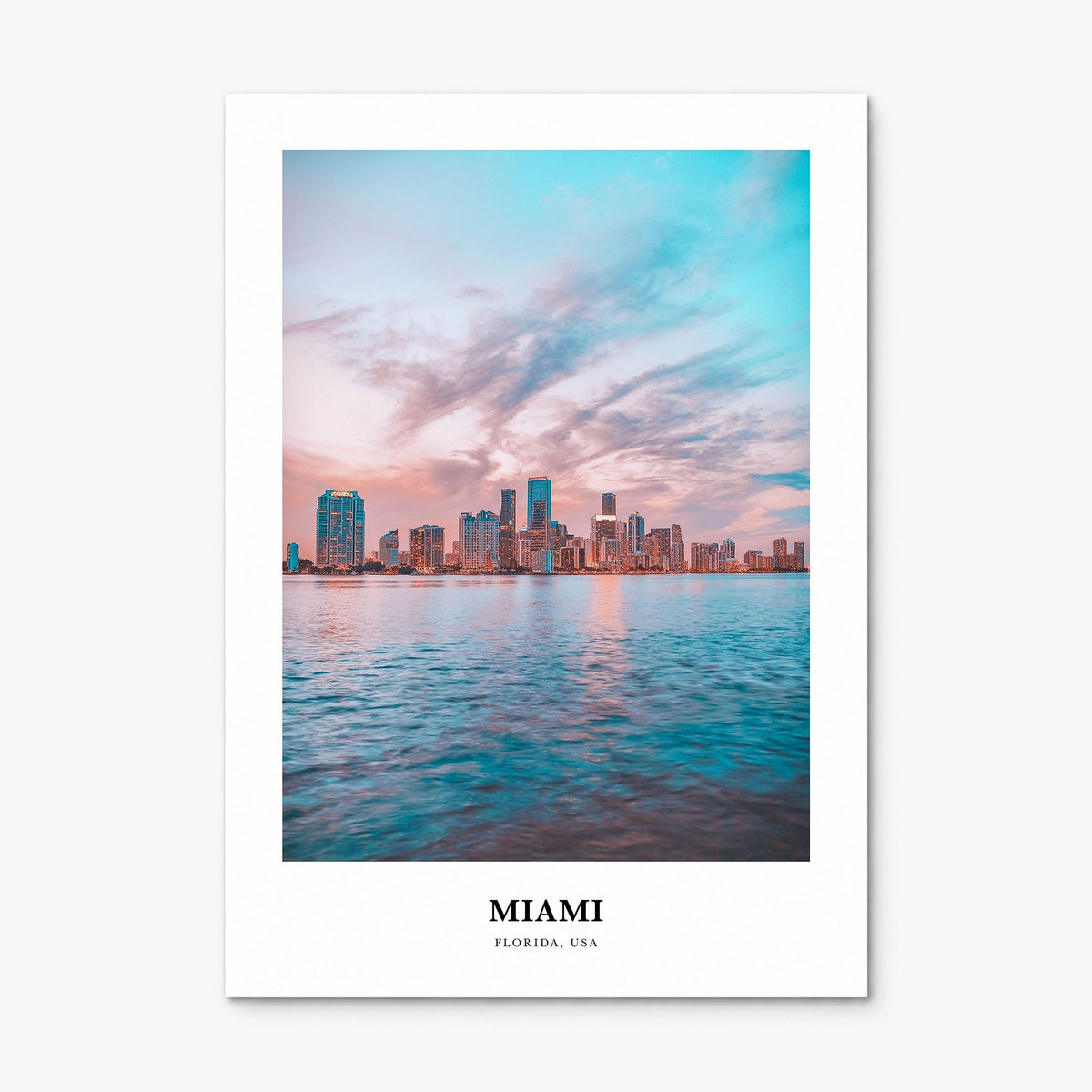 Miami Classic No 3 Poster, print only (unframed)