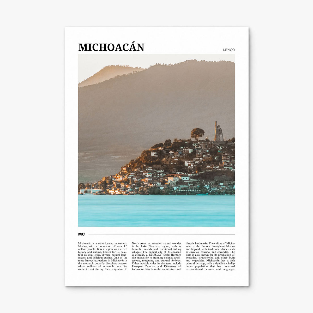 Michoacán Travel No 1 Poster, print only (unframed)