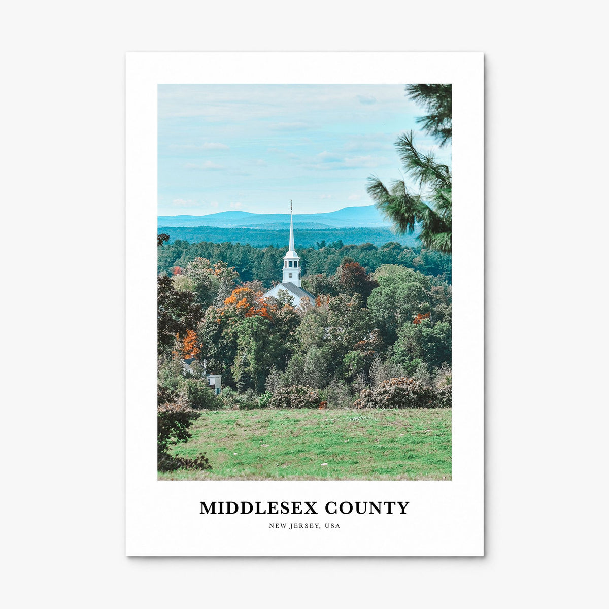 Middlesex County Classic Poster, print only (unframed)