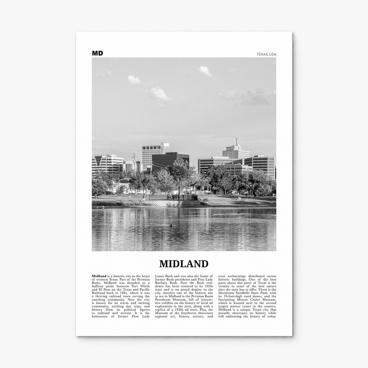 Midland Newspaper Poster, print only (unframed)