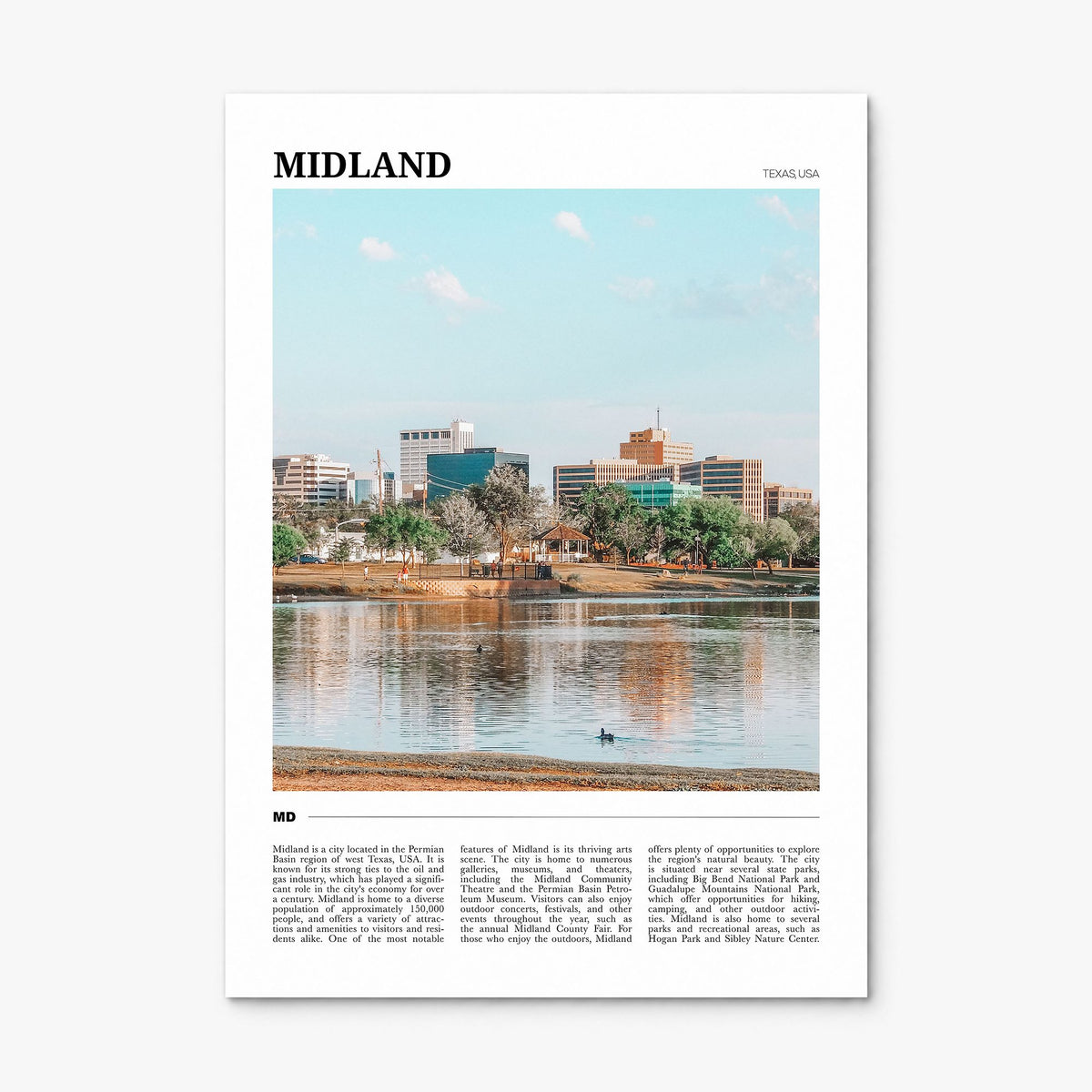 Midland Travel Poster, print only (unframed)
