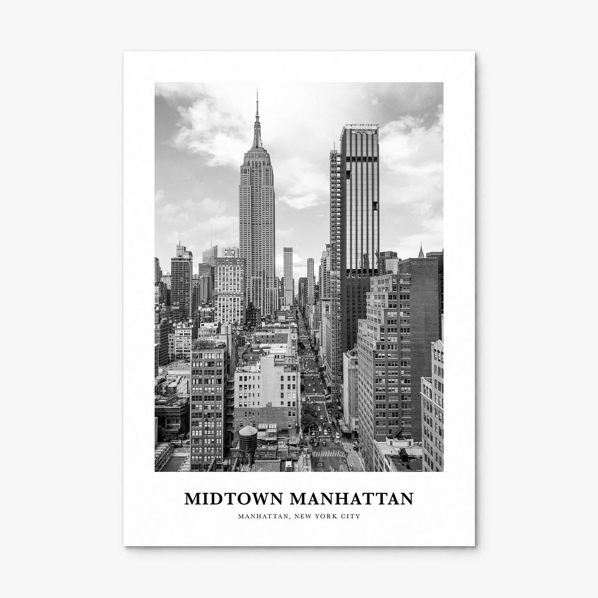 Midtown Manhattan Classic Poster, print only (unframed)