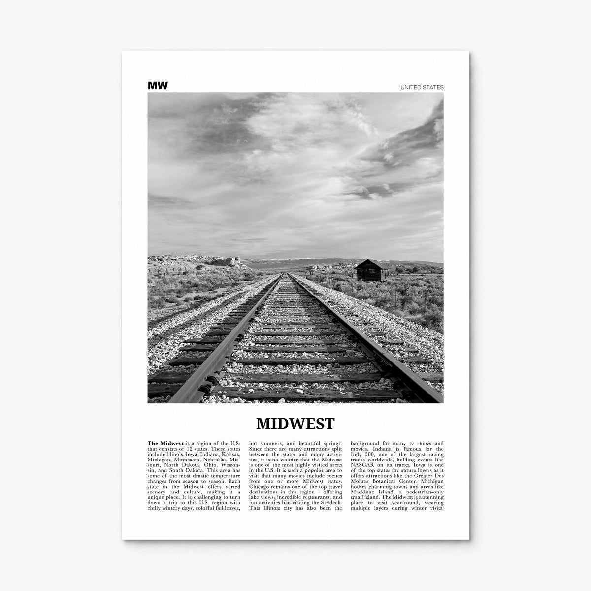 Midwest Newspaper Poster, print only (unframed)