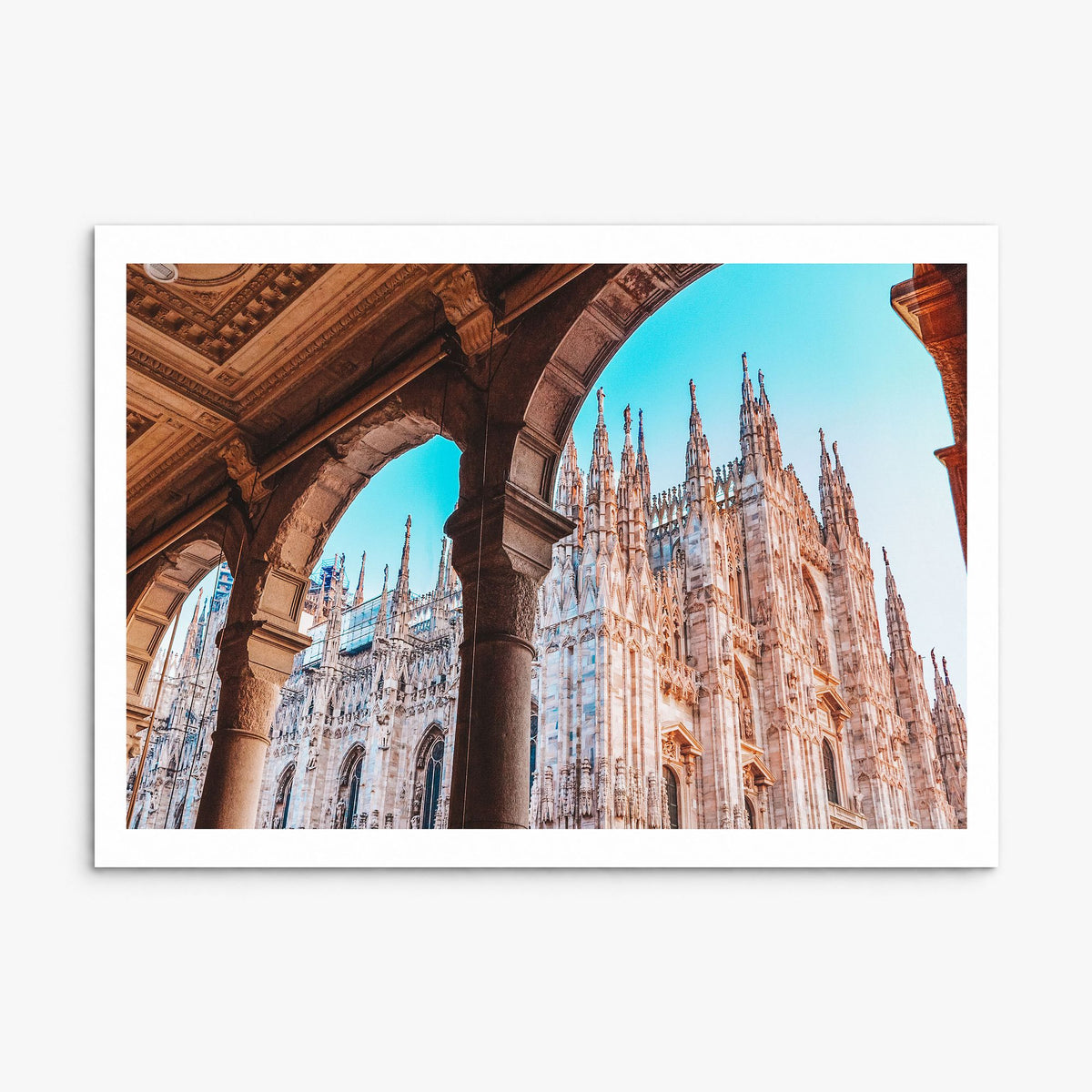 Milan Photo Poster, print only (unframed), white border