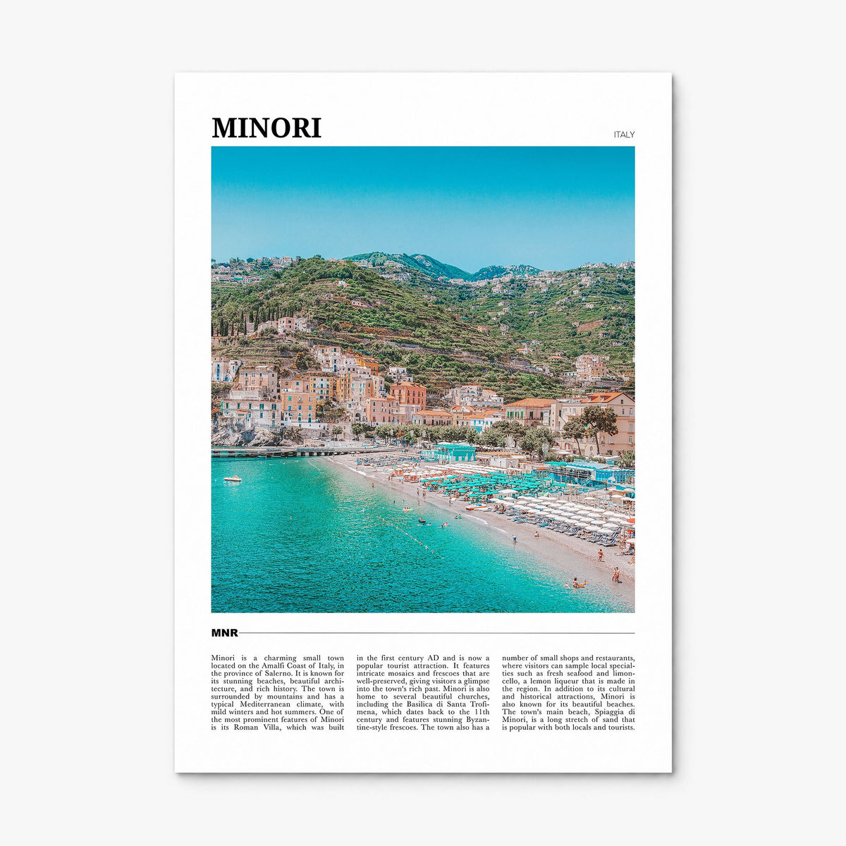 Minori Travel Poster, print only (unframed)