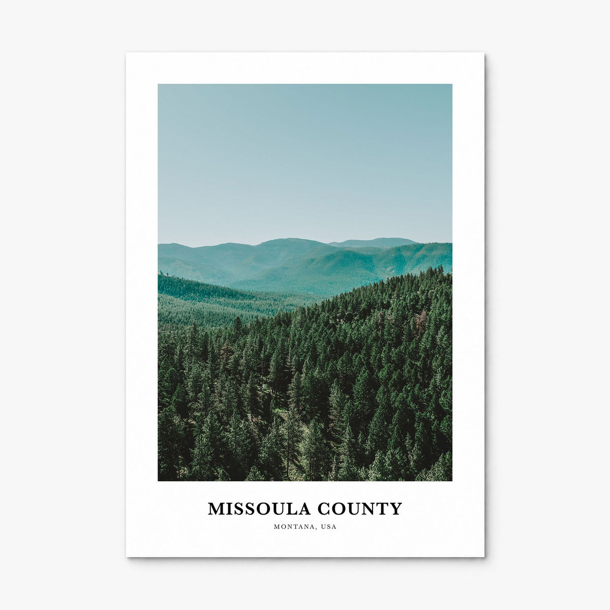 Missoula County Classic Poster, print only (unframed)