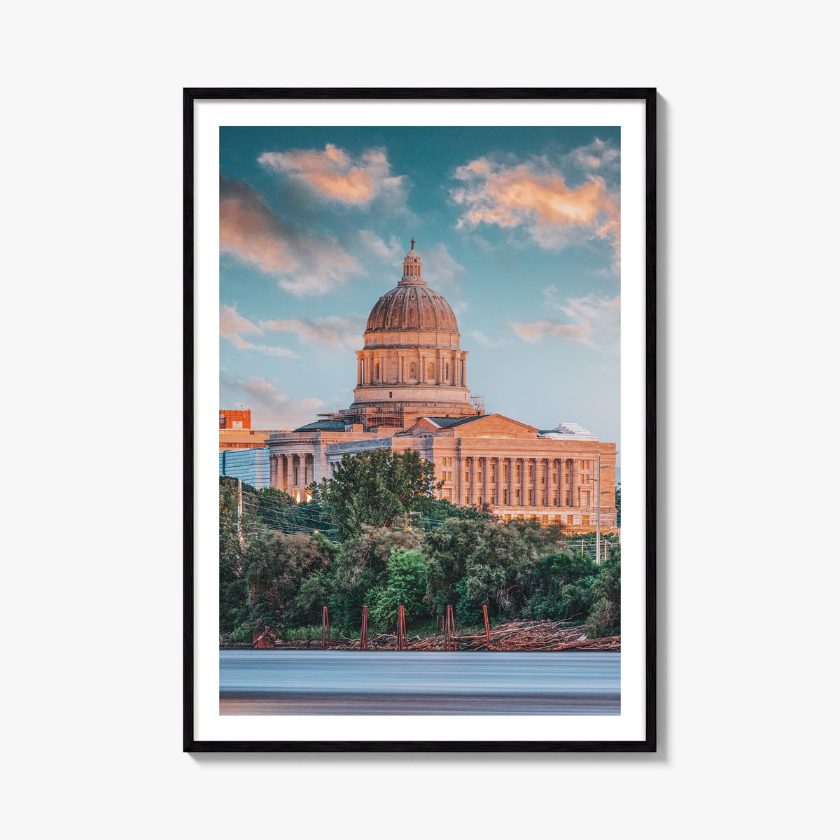 Missouri no. 1 colorful photo poster of United States – vertical wall art, unframed print shown in interior mockup