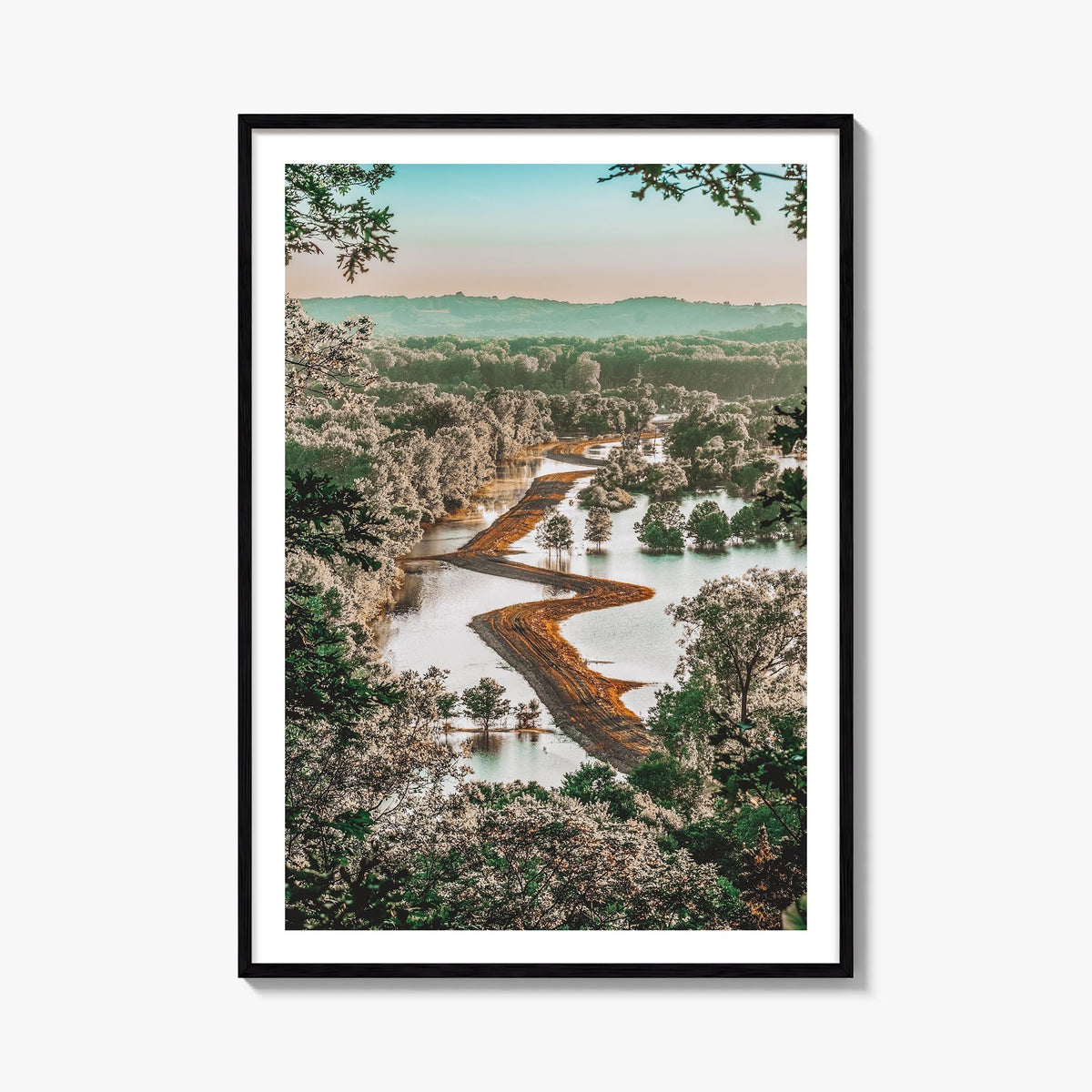 Missouri no. 3 colorful photo poster of United States – vertical wall art, unframed print shown in interior mockup