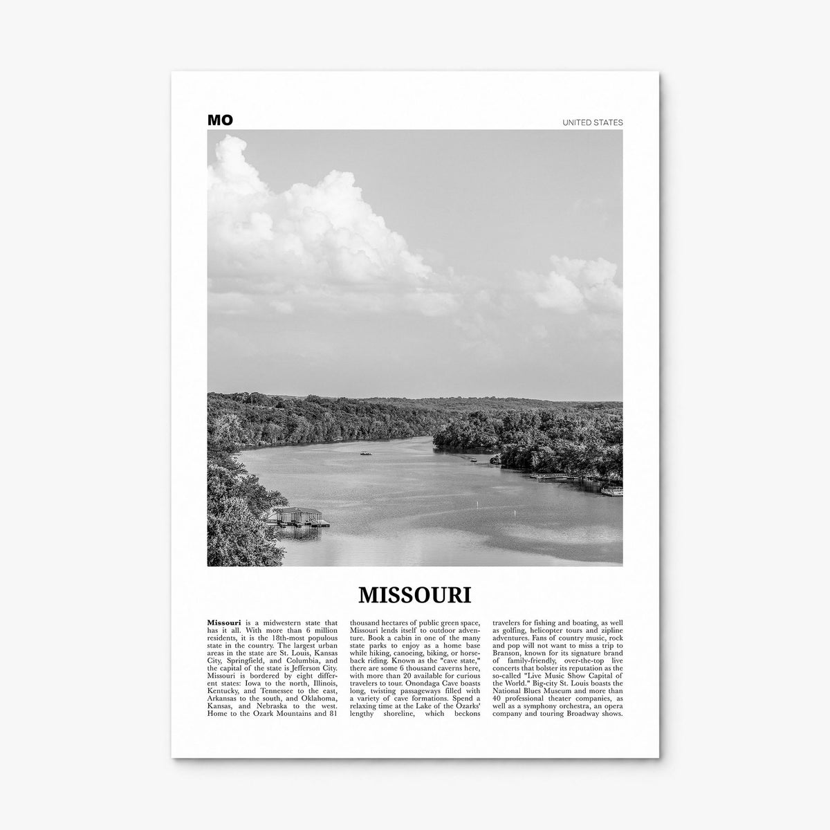 Missouri Newspaper No 1 Poster, print only (unframed)