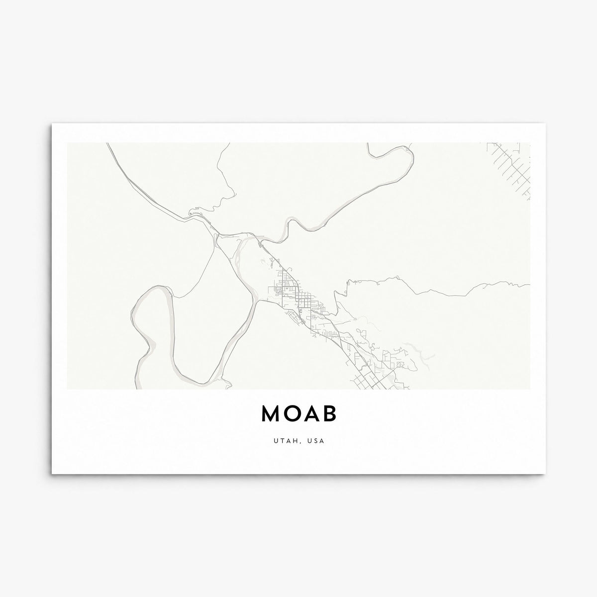 Moab Map Poster, print only (unframed)