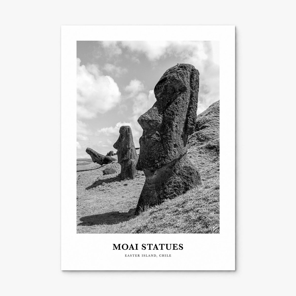 Moai Statues Classic Poster, print only (unframed)