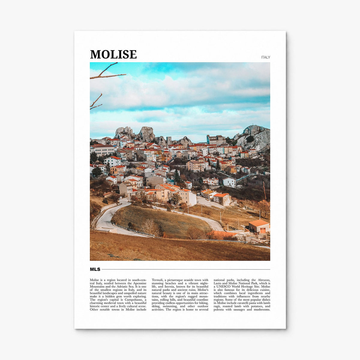 Molise Travel Poster, print only (unframed)