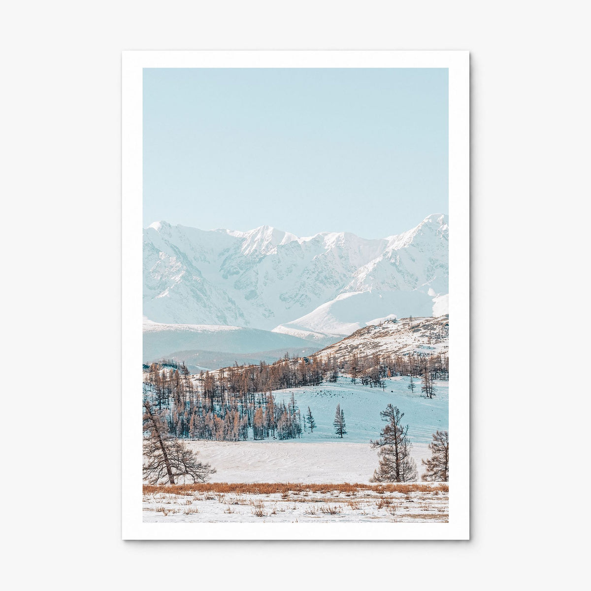 Mongolia Photo Poster, print only (unframed), white border