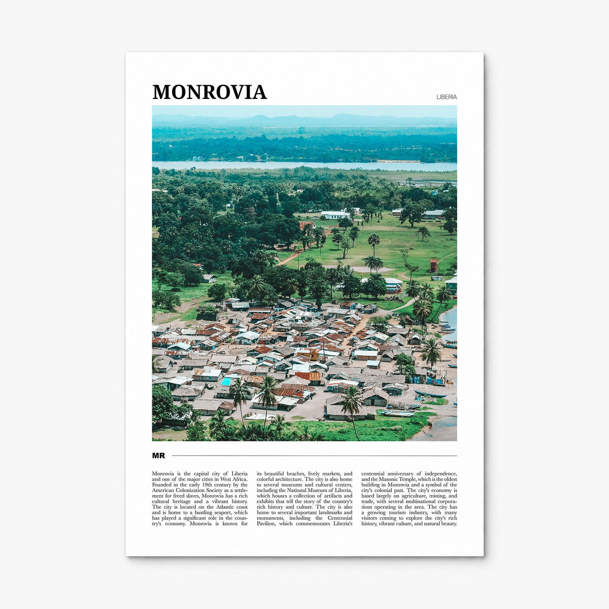 Monrovia Travel No 2 Poster, print only (unframed)