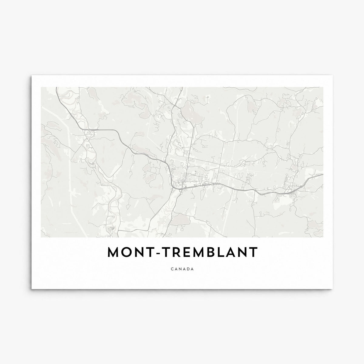 Mont-Tremblant Map Poster, print only (unframed)