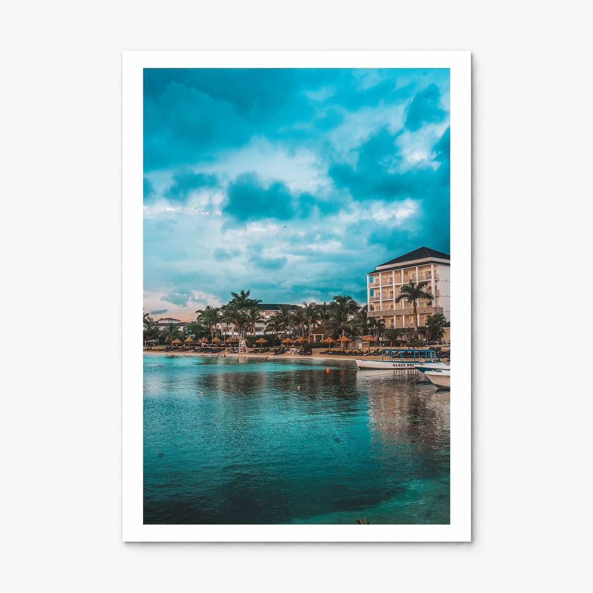 Montego Bay Photo Poster, print only (unframed), white border